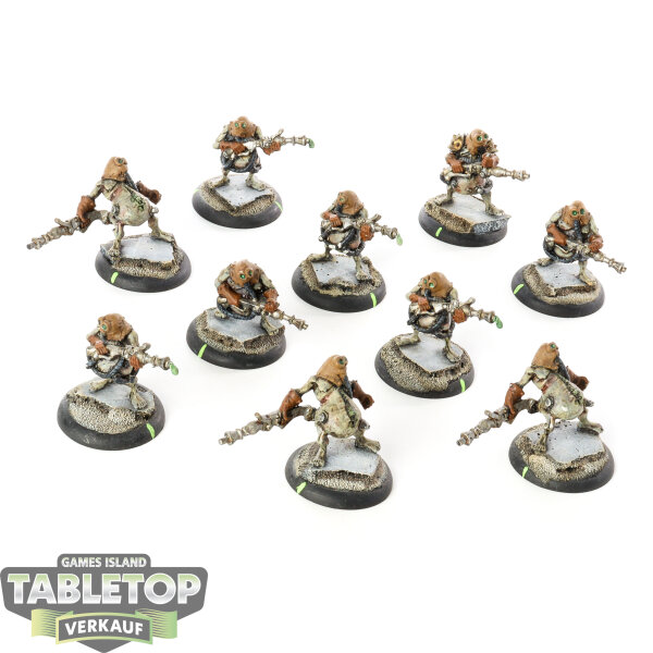 Cryx - 10 x Bile Thralls - bemalt