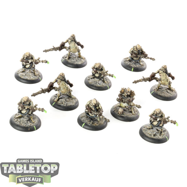 Cryx - 10 x Bile Thralls - bemalt