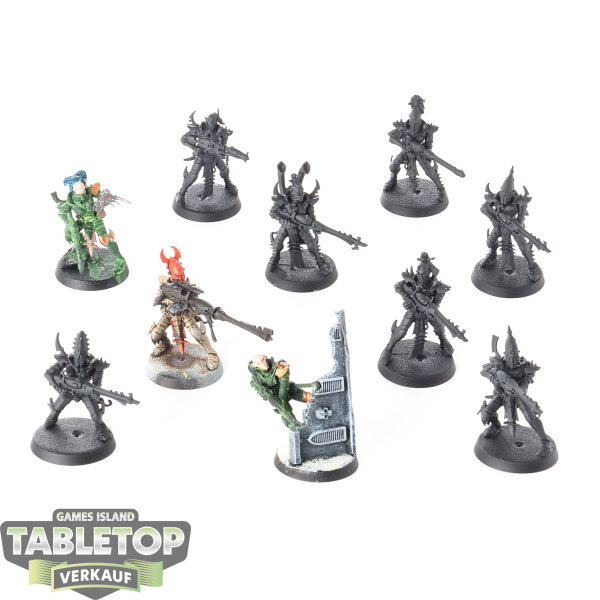 Drukhari - 10x Kabalite Warriors - teilweise bemalt