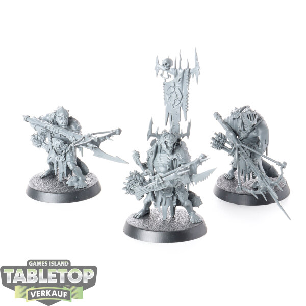 Orruk Warclans - 3x Man-Skewer Boltboyz - unbemalt