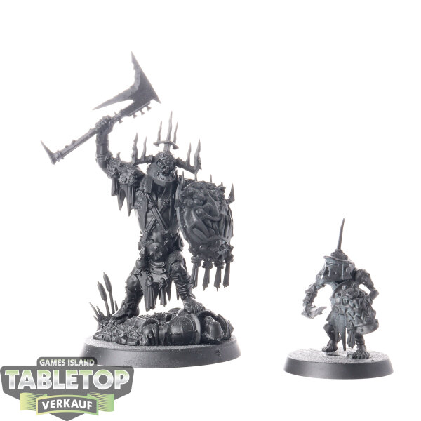 Orruk Warclans - Killaboss with Stab-grot - grundiert