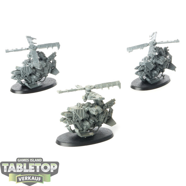 Orks - 3 x Deffkoptas - unbemalt