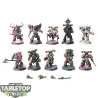 Chaos Space Marines - 10 x Legionaries - teilweise bemalt