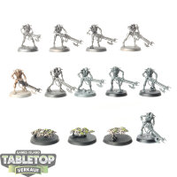 Necrons - 10 x Necron Warriors - teilweise bemalt