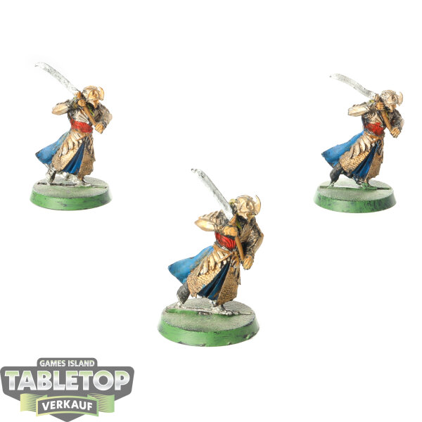 HdR Figuren - Gut - 3 x Haldirs Elves with Swords - bemalt