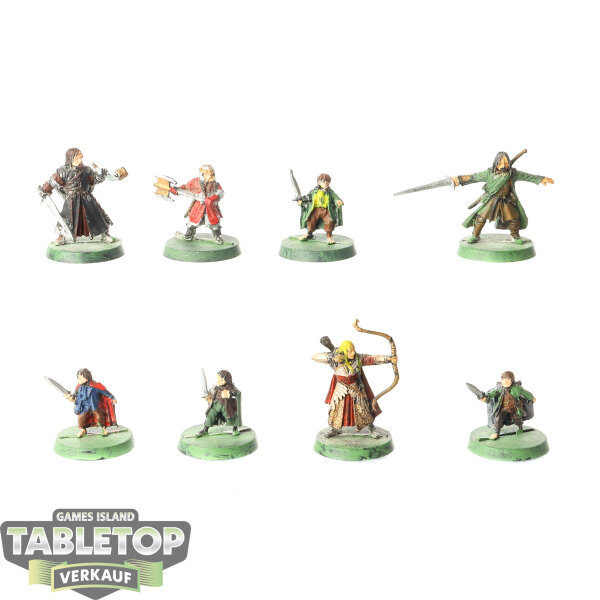 HdR Figuren - Gut - 8 x The Fellowship Of The Ring klassisch - bemalt