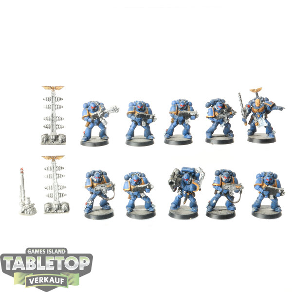 Space Marines - 10 x Tactical Squad klassisch - bemalt