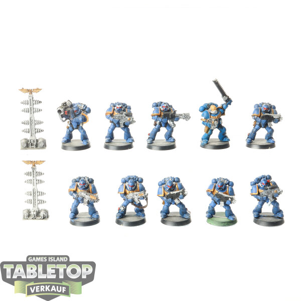 Space Marines - 10 x Tactical Squad klassisch - bemalt