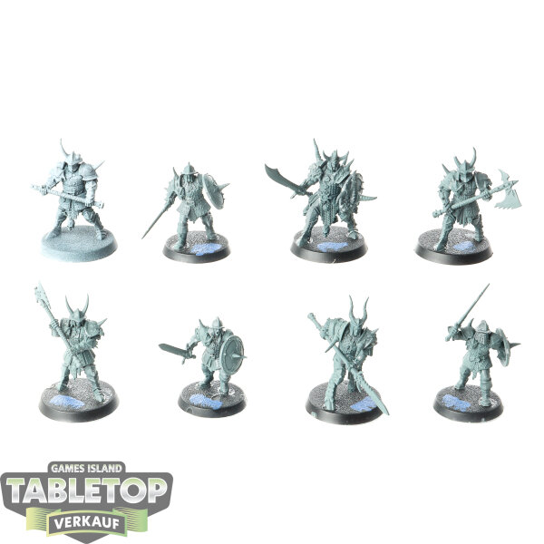 Slaves to Darkness - 8x Warcry: Chaos Legionnaires - teilweise bemalt