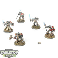 Grey Knights - 5x Grey Knights Terminator Squad - bemalt
