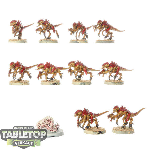 Tyraniden - 10 x Termagants - teilweise bemalt