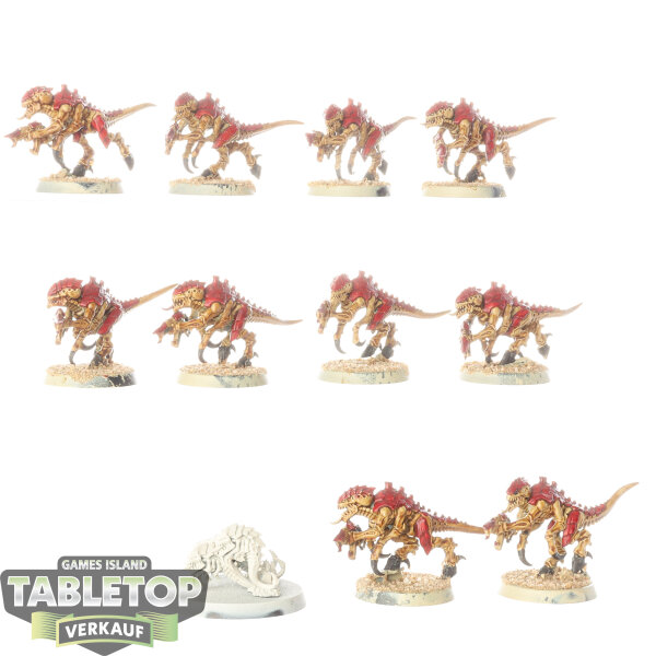 Tyraniden - 10 x Termagants - teilweise bemalt