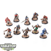 Chaos Space Marines - 10 Chaos Cultists - bemalt