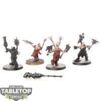 Blades of Khorne - 4x Skullreapers - teilweise bemalt