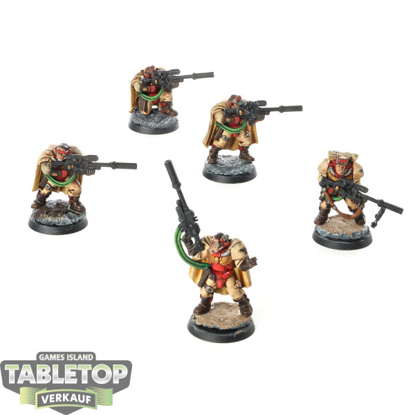 Space Marines - 5 Sniper Scouts klassisch - bemalt