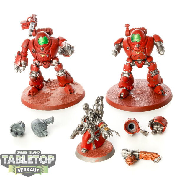 Adeptus Mechanicus - 2 x Kastelan Robots - teilweise gebaut