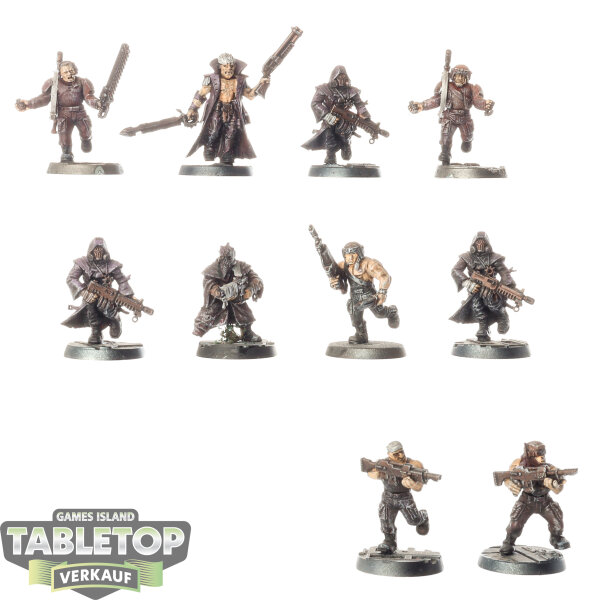 Chaos Space Marines - 10 x Chaos Cultists klassisch - bemalt