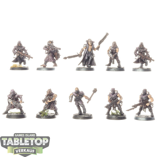 Chaos Space Marines - 10 x Chaos Cultists klassisch - bemalt