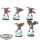 Tau Empire - 5x Vespid Stingwings - klassisch - teilweise bemalt