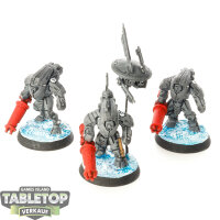 Tau Empire - 3x Stealth Battlesuits - bemalt