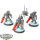 Tau Empire - 3x Stealth Battlesuits - bemalt