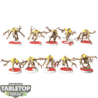 Genestealer Cults - 10 Genestealers - teilweise bemalt