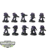 Space Marines - 10 Intercessors - teilweise bemalt