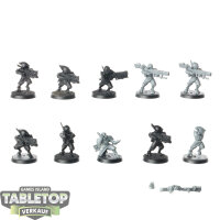 Tau Empire - 10 Pathfinder Team - teilweise bemalt