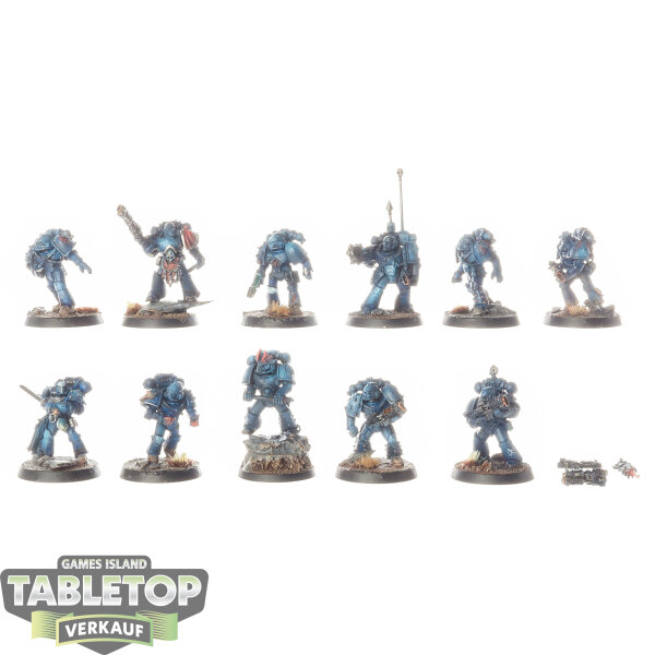 Horus Heresy - 11x Night Lords MKIV Tactical Squad - teilweise bemalt