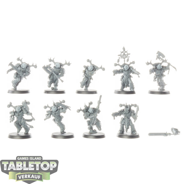 Chaos Space Marines - 9x Khorne Berzerkers - unbemalt