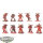 Chaos Space Marines - 10x Chaos Space Marines - teilweise bemalt