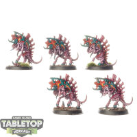 Tyraniden - 5x Barbgaunts - bemalt