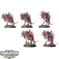 Tyraniden - 5x Barbgaunts - bemalt