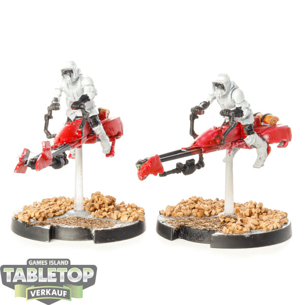 Galaktisches Imperium - 2x 74-Z Speeder Bikes - bemalt