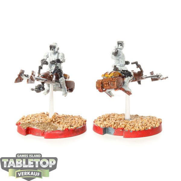 Galaktisches Imperium - 2x 74-Z Speeder Bikes - bemalt
