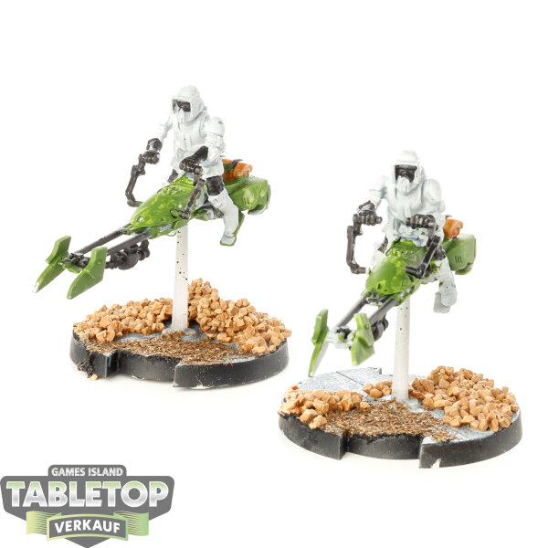 Galaktisches Imperium - 2x 74-Z Speeder Bikes - bemalt