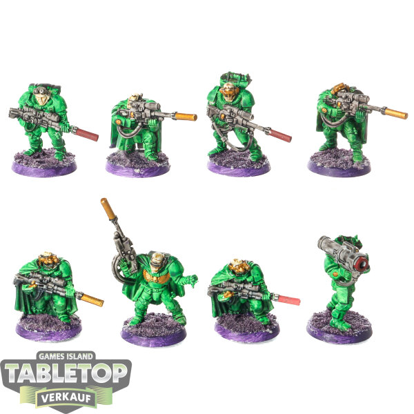 Space Marines - 8 Sniper Scouts klassisch - bemalt