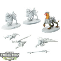 Empire of Man - 3 Demigryph Knights - teilweise bemalt