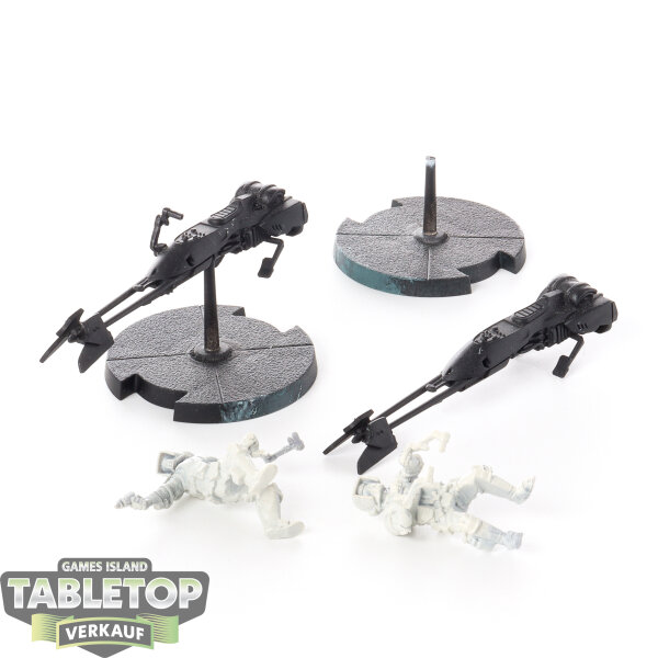 Galaktisches Imperium - 2x 74-Z Speeder Bikes - teilweise bemalt