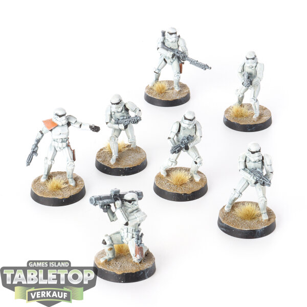 Galaktisches Imperium - 7x Stormtroopers - bemalt