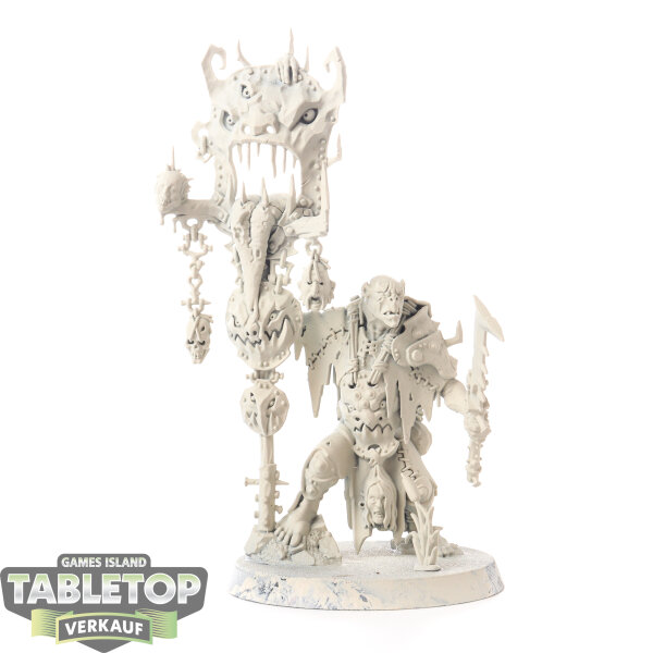 Orruk Warclans - Murknob with Belcha-banna - grundiert