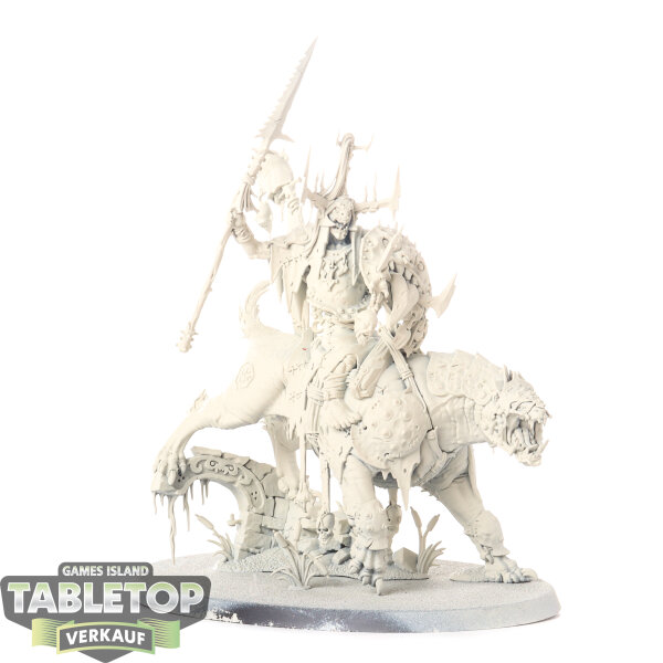 Orruk Warclans - Killaboss on Great Gnashtoof - grundiert