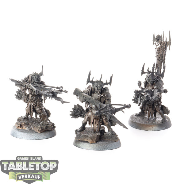 Orruk Warclans - 3x Man-Skewer Boltboyz - teilweise bemalt