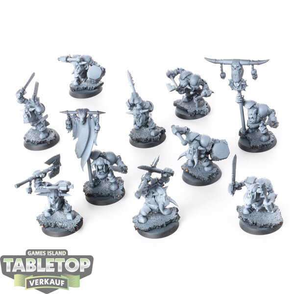 Orruk Warclans - 10x Ardboyz - klassisch - grundiert
