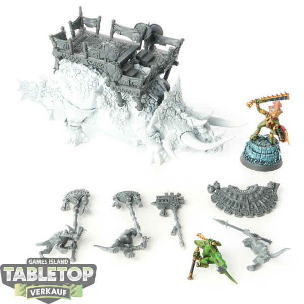 Seraphon - Stegadon - teilweise bemalt