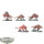 Blades of Khorne - 5 Flesh Hounds - teilweise bemalt