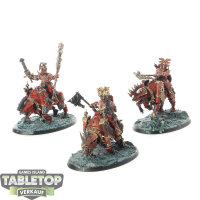 Blades of Khorne - 3 Mighty Skullcrushers - bemalt