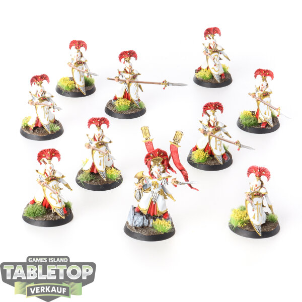 Lumineth Realm Lords - 10x Vanari Auralan Wardens - bemalt