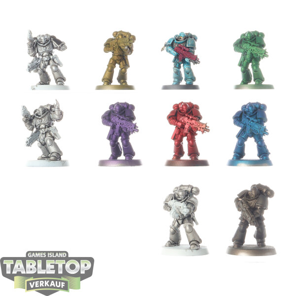 Space Marines - 10 x Intercessors - teilweise bemalt