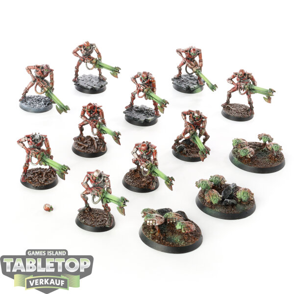 Necrons - 10 Necron Warriors klassisch - bemalt